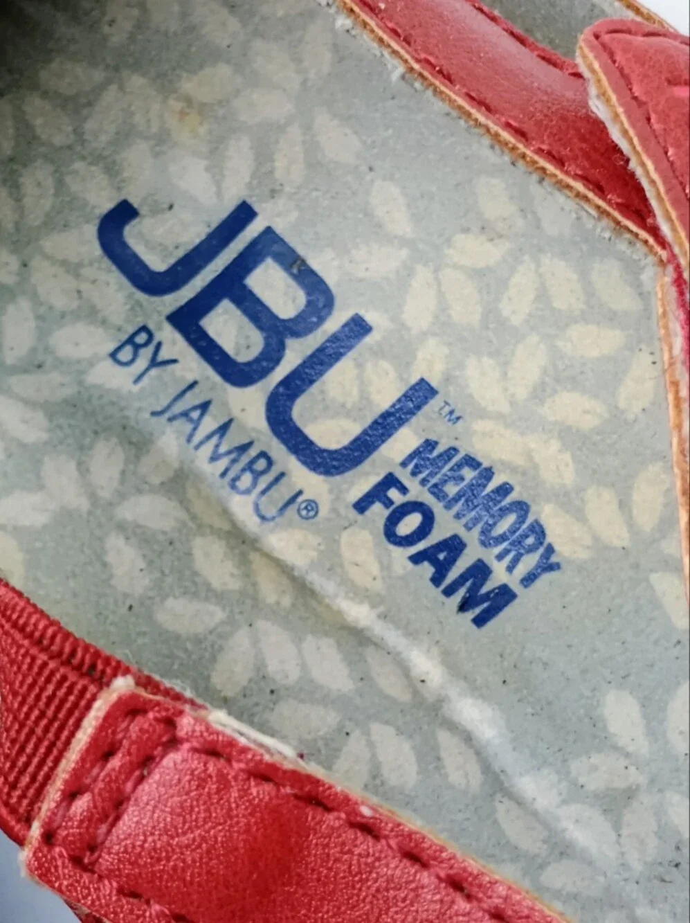 JBU by Jambu Bellerose 8M Red Cutout Mary Jane Flats with Black Sole